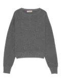 TWINSET metallic-effect trim sweater - Grey