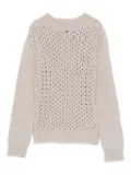 DONDUP open-knit sweater - Grey