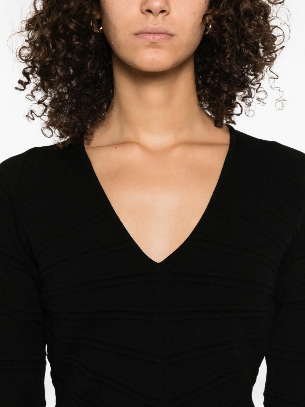 TWINSET Top met V-hals Zwart
