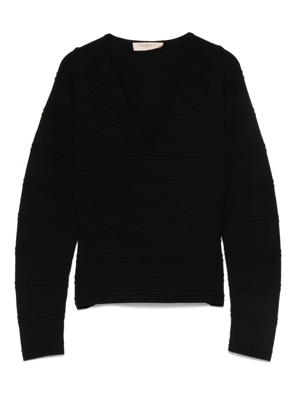 TWINSET Top met V-hals Zwart