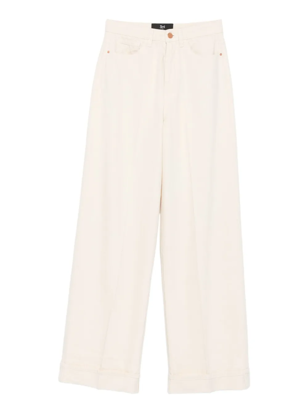 3x1 Cotton Jeans In Neutral