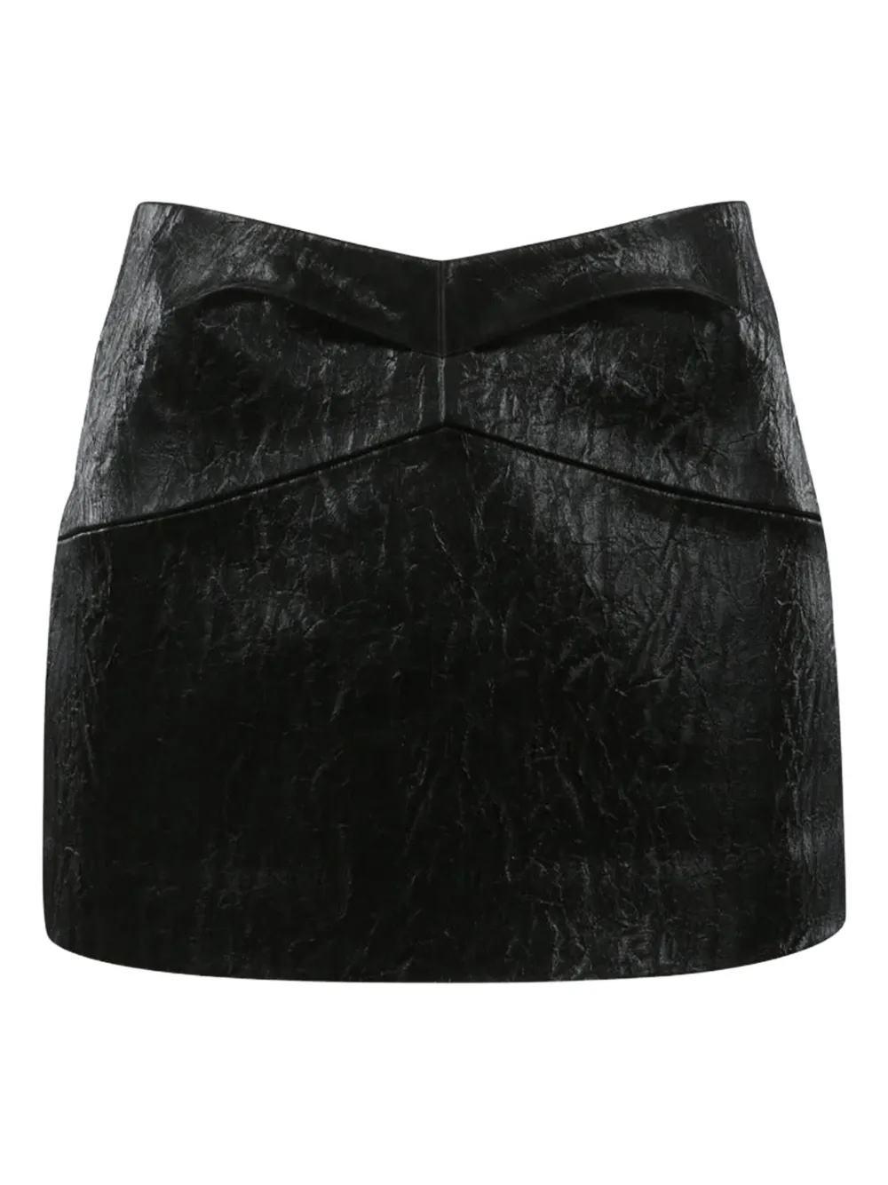 YCH lurex-detailed mini skirt | Black | Image 1