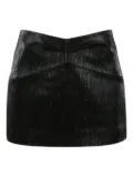 YCH lurex-detailed mini skirt - Black