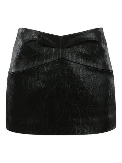 YCH lurex-detailed mini skirt