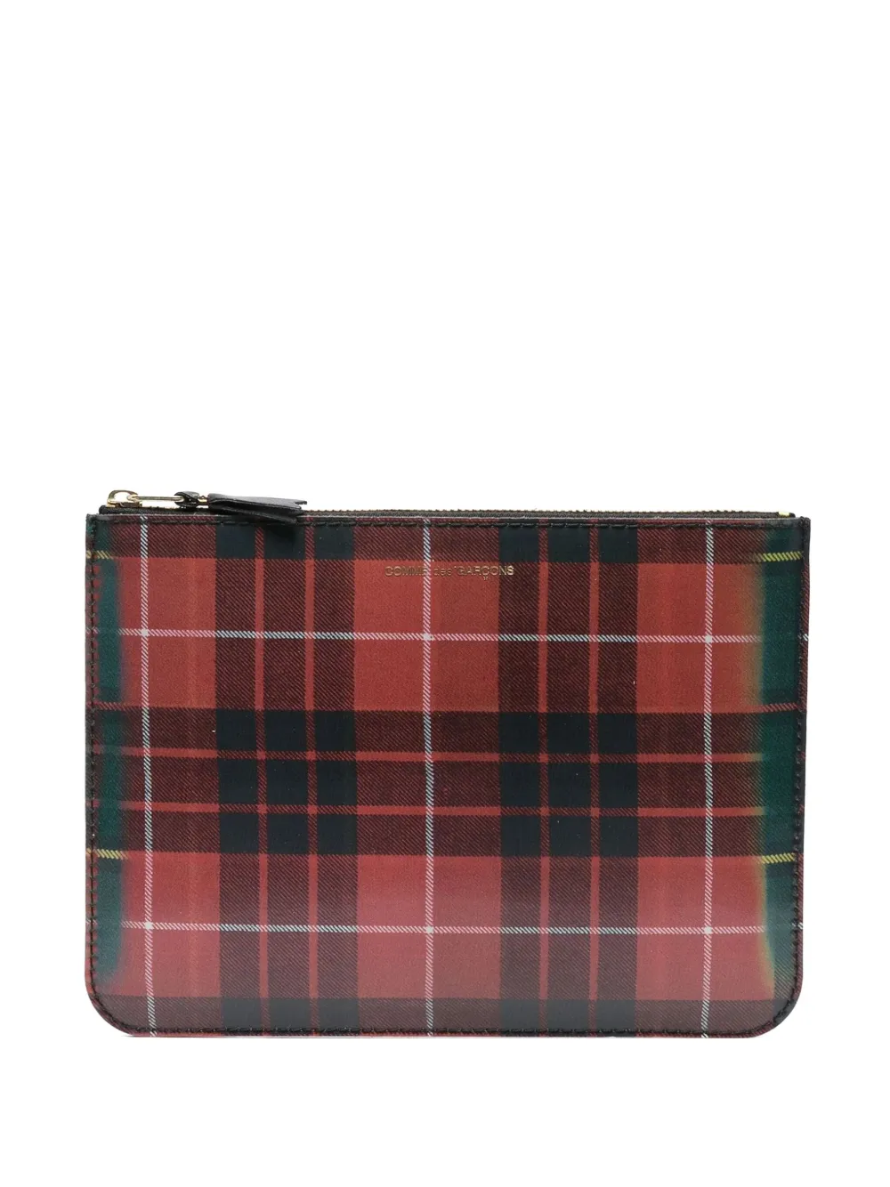 Comme Des Garçons Wallet plaid-pattern wallet Rood