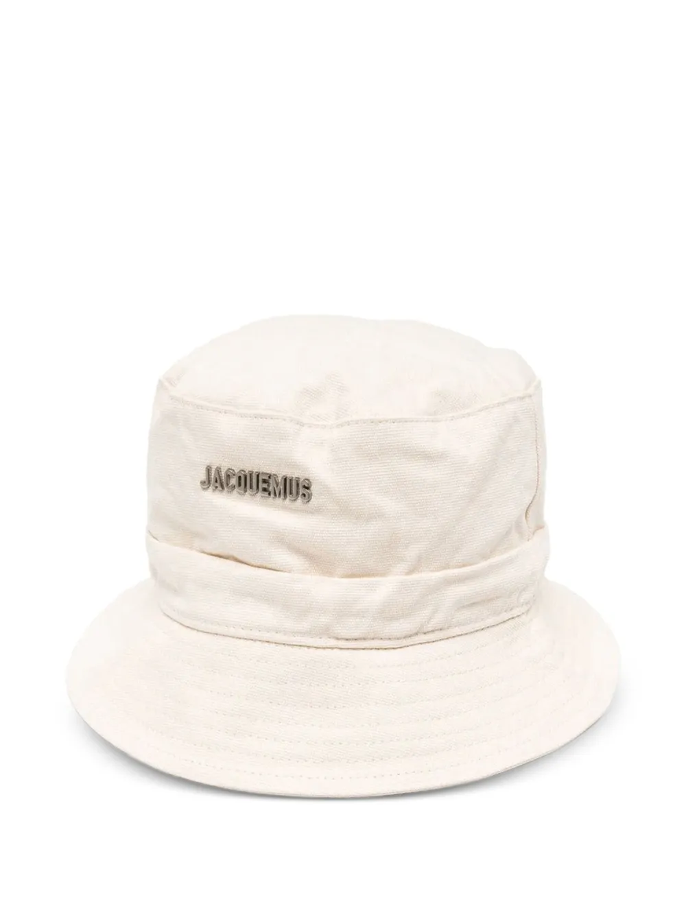 Jacquemus Le Gadjo vissershoed met logoplakkaat Beige