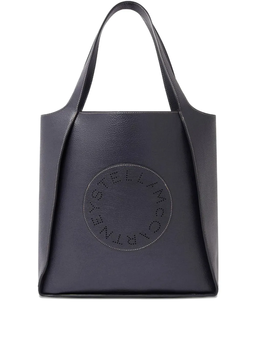 Stella McCartney perforated-logo tote bag Grijs