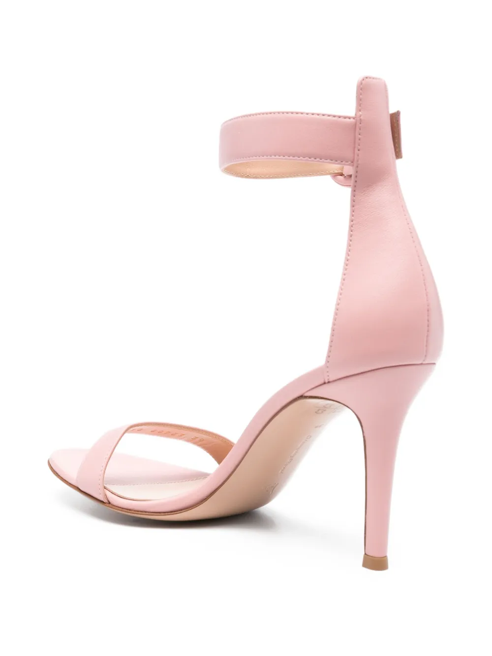 Gianvito Rossi 90mm Portofino Ankle-strap Leather Sandals In Neutral