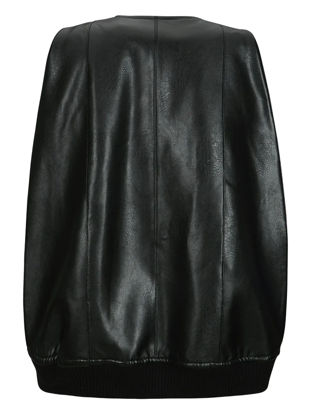 YCH square-stitch leather gilet | Waistcoats & Gilets | Image 2
