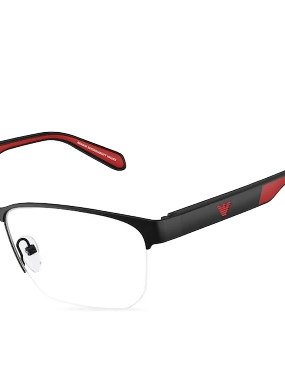 Emporio Armani lentes con armazón rectangular | Hombre | Image 2