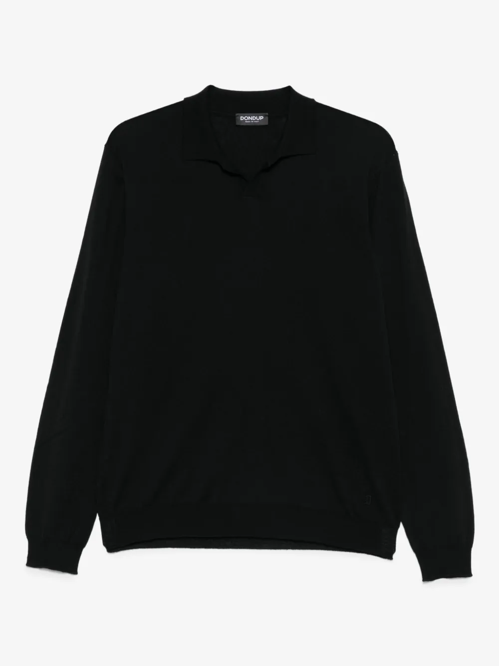 DONDUP wool-cotton blend polo-neck sweater | Black | Image 1