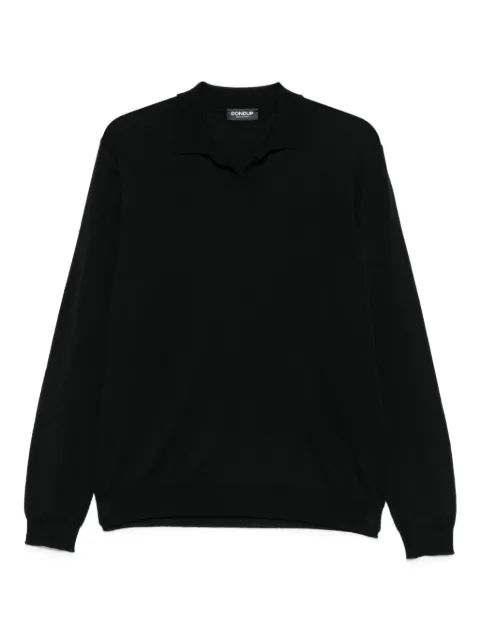 DONDUP wool-cotton blend polo-neck sweater