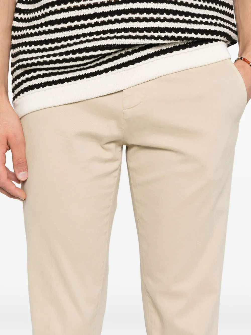 Dondup Pleated Side-pockets Trousers In Neutral