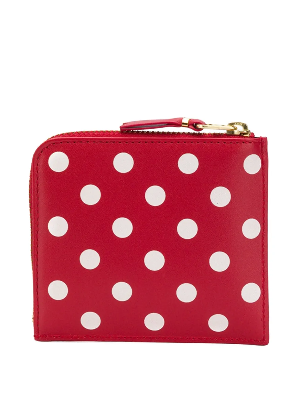Comme Des Garçons Wallet Portemonnee met stippen Rood