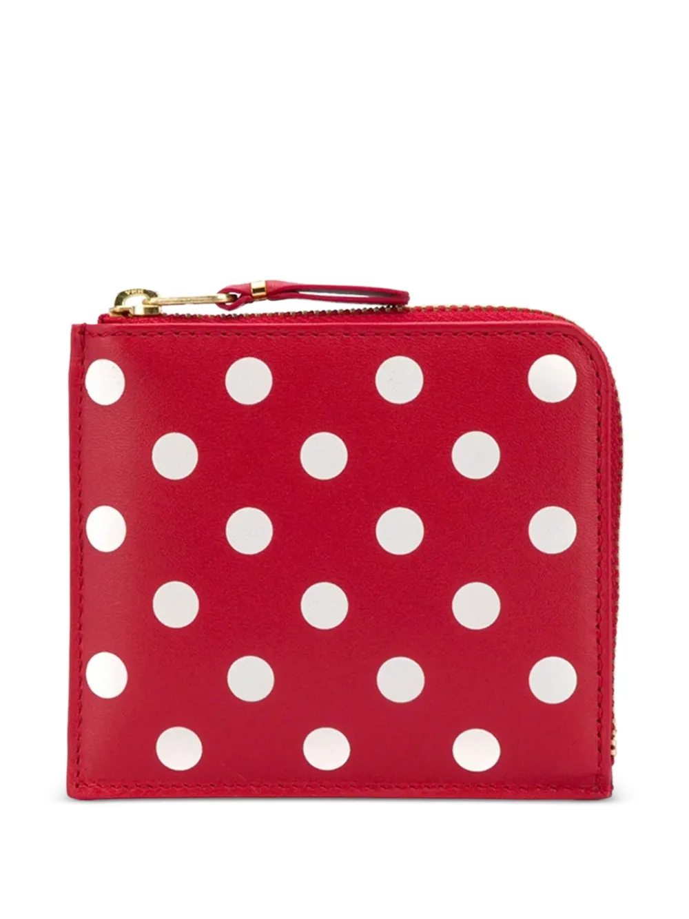 Comme Des Garçons Wallet Portemonnee met stippen Rood