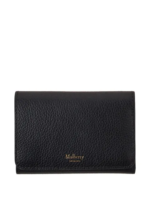 Mulberry leather tri-fold wallet