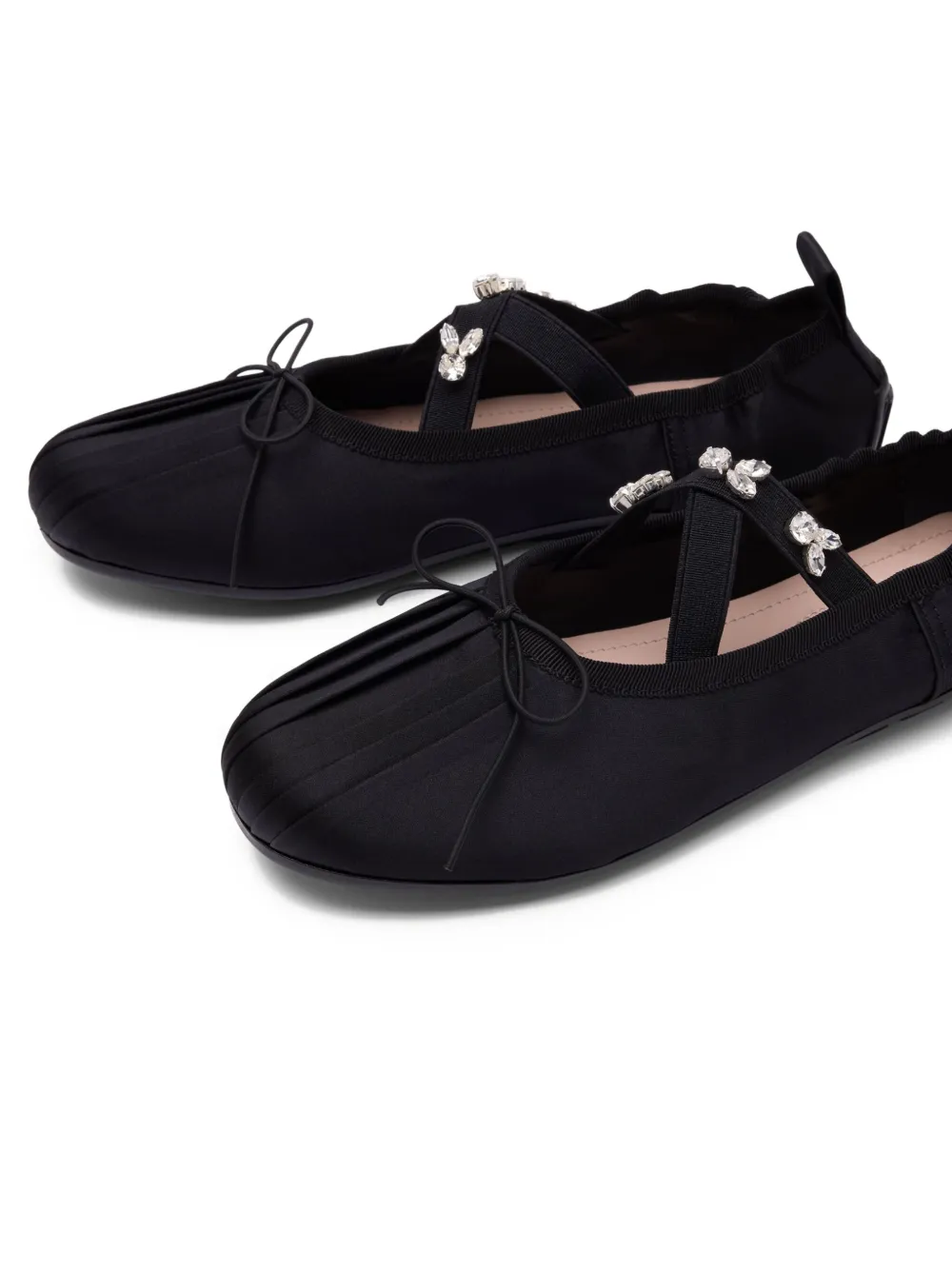 Simone Rocha pleated crystal-embellished ballet flats | Image 2