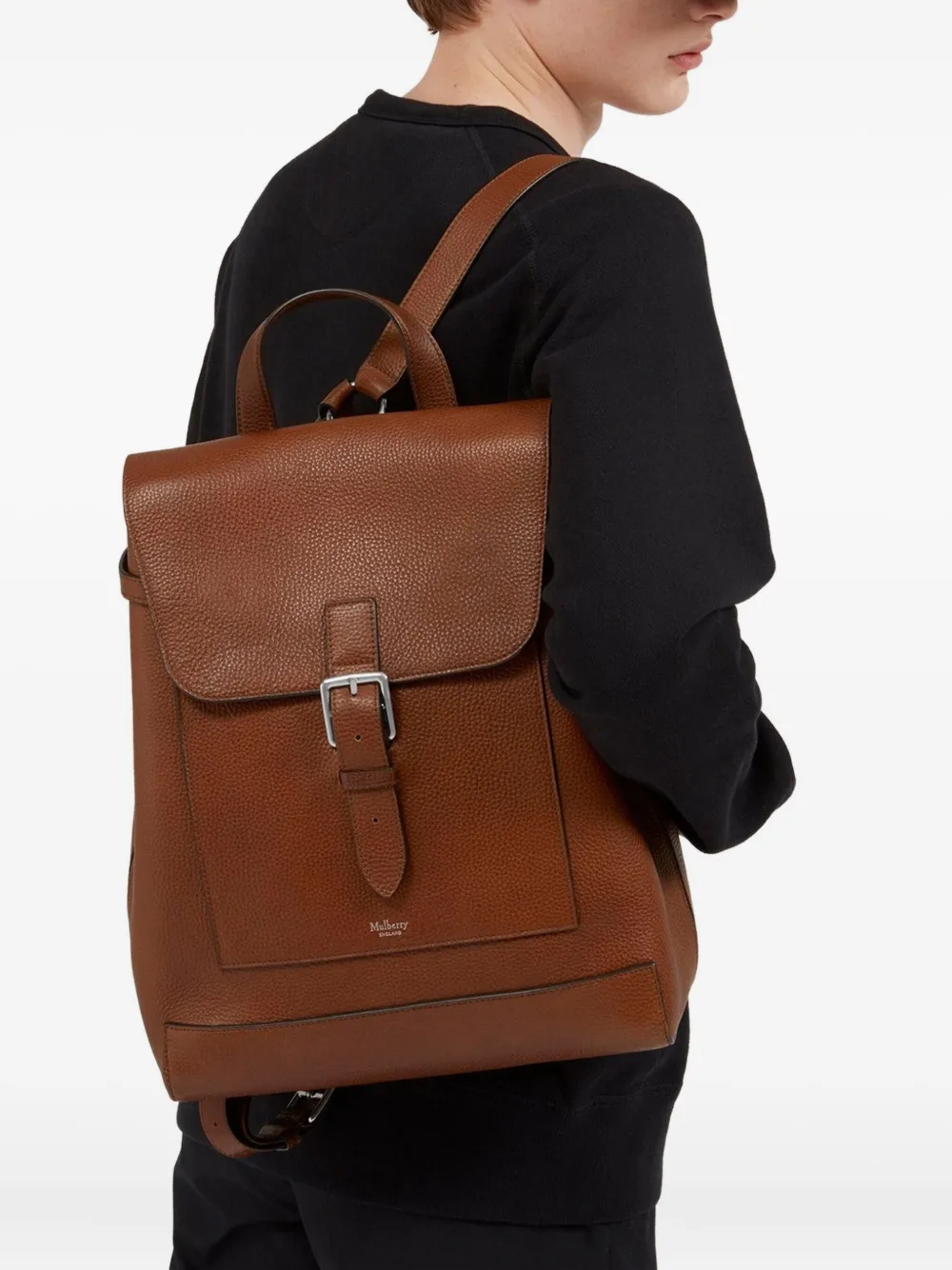 Mulberry Chiltern rugzak van bewerkt leer Bruin