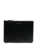 Comme Des Garçons Wallet Classic leather zip pouch - Black