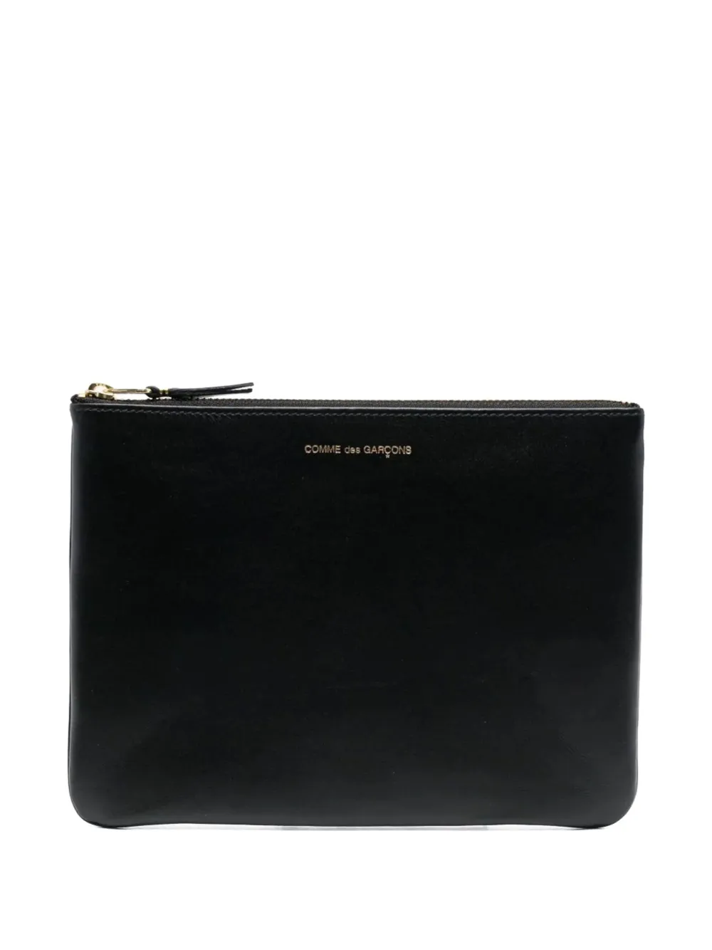 Comme Des Garçons Classic Leather Zip Pouch In Black
