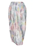 Jil Sander egg-shaped floral-print skirt - Pink