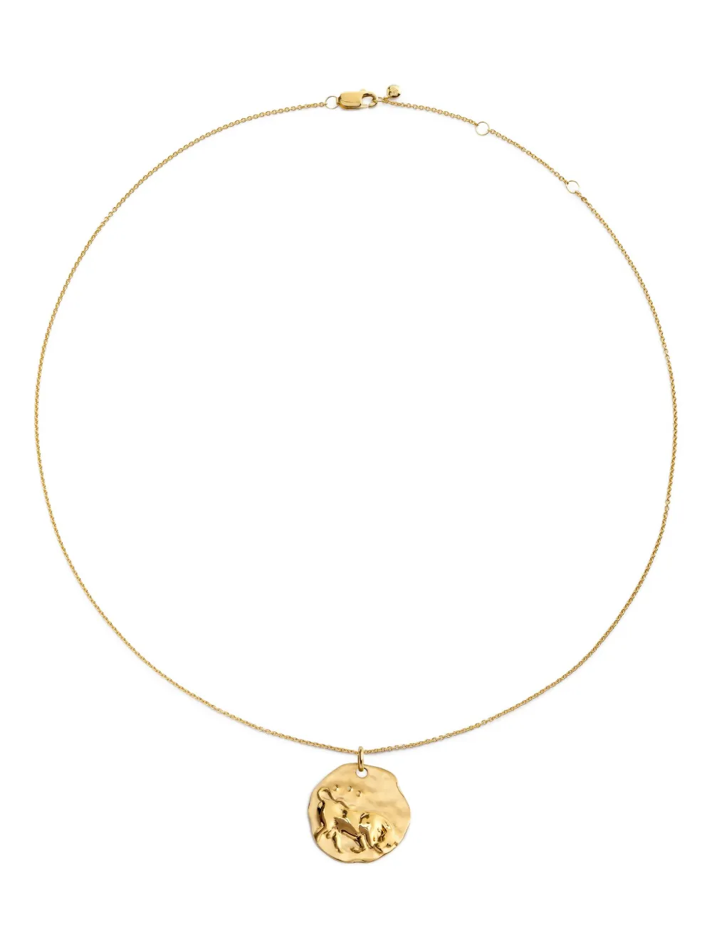 Monica Vinader Gp Zodiac Taurus Necklace In Gold