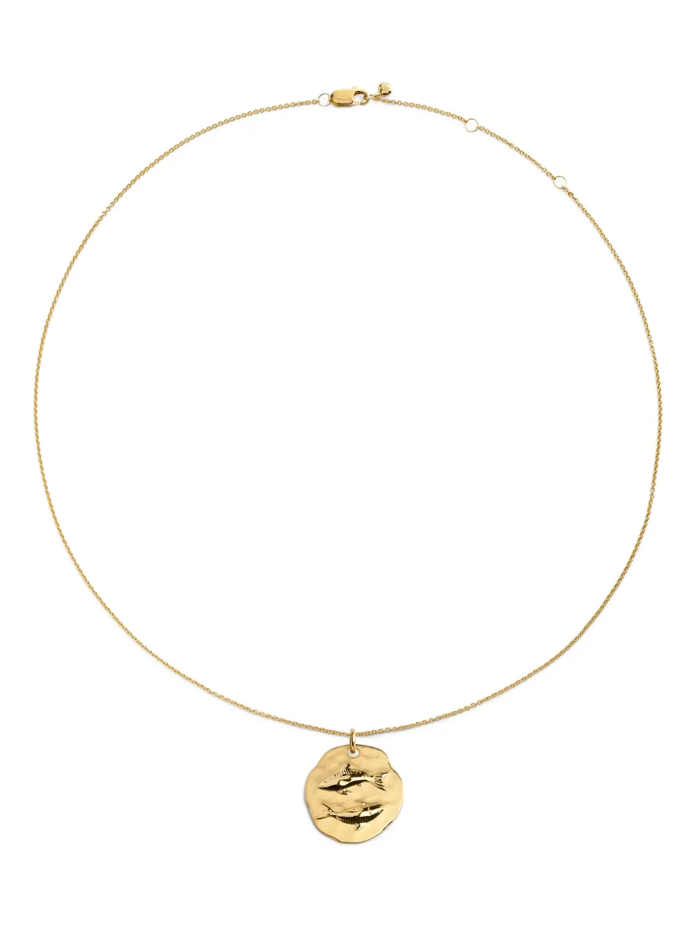 Monica Vinader Gp Zodiac Pisces Necklace In Gold