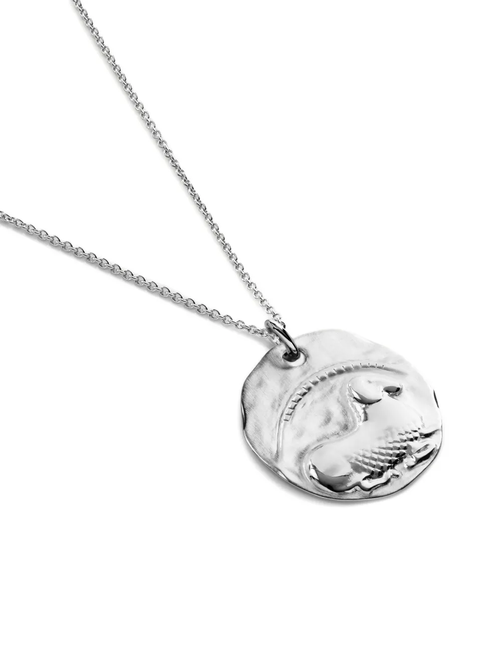 Monica Vinader Womens Aries Zodiac Sterling-silver Pendant Necklac In Silver