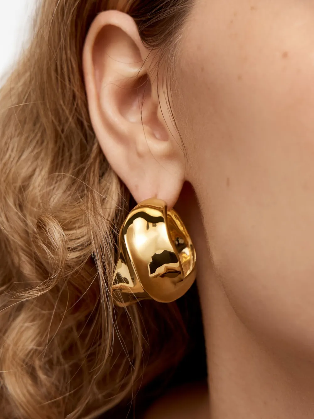 Monica Vinader Nomade Bold medium oorringen - Goud