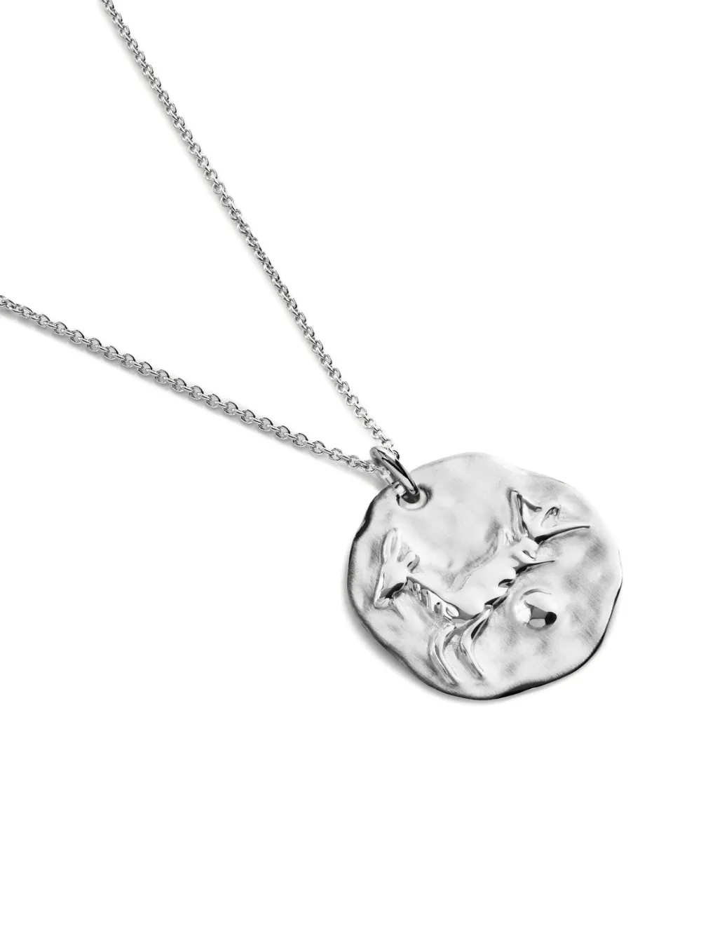 Monica Vinader Womens Capricorn Zodiac Sterling-silver Pendant Necklac In Metallic