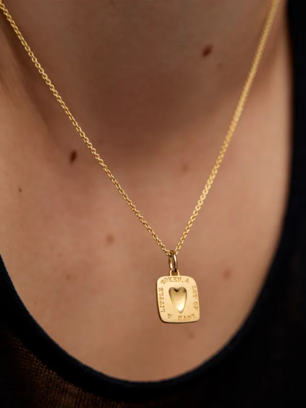 Monica Vinader GP Love Token Pendant Gold FARFETCH VN