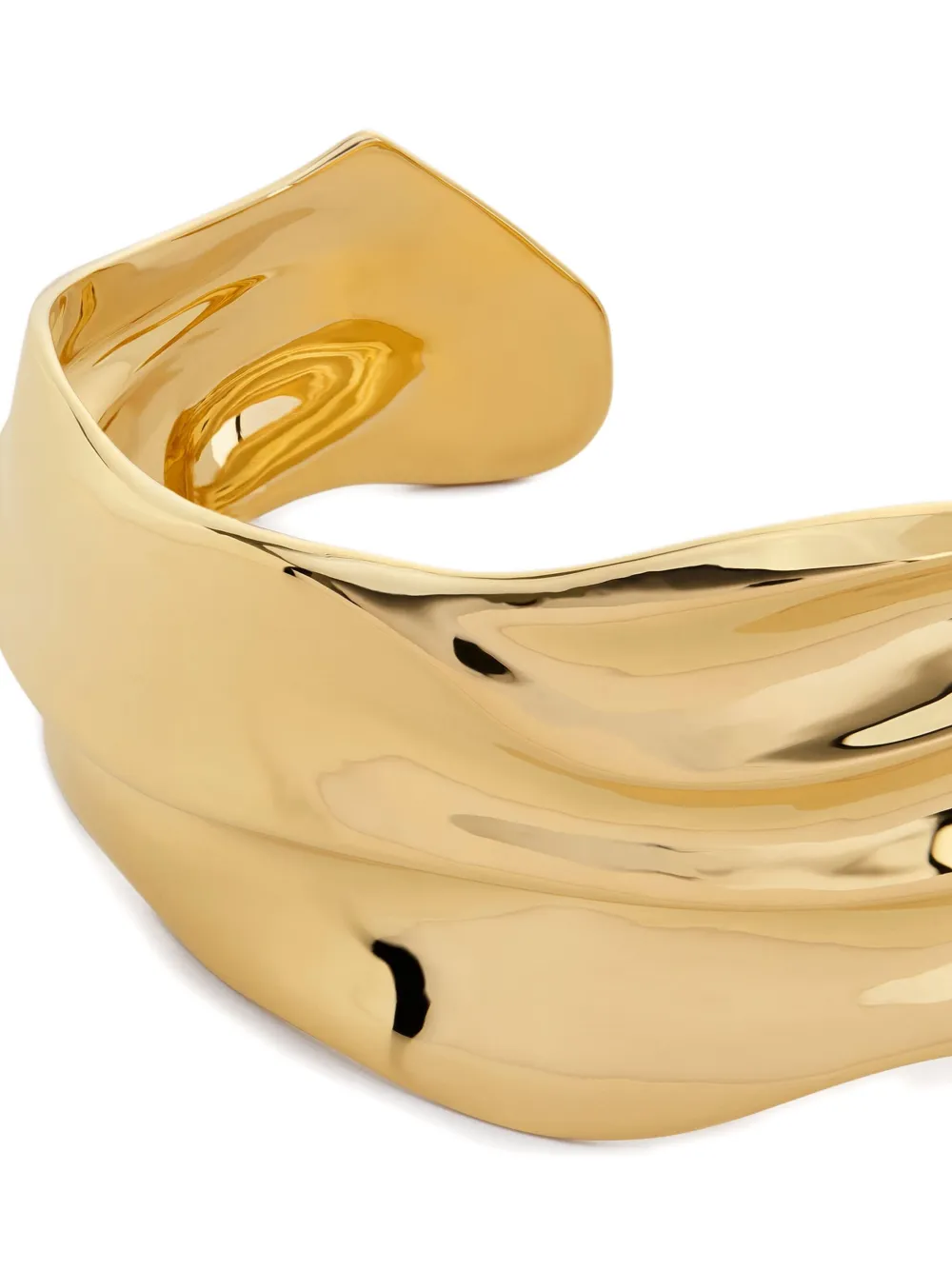Monica Vinader Gold Vermeil Wave Triple Ring In Gold
