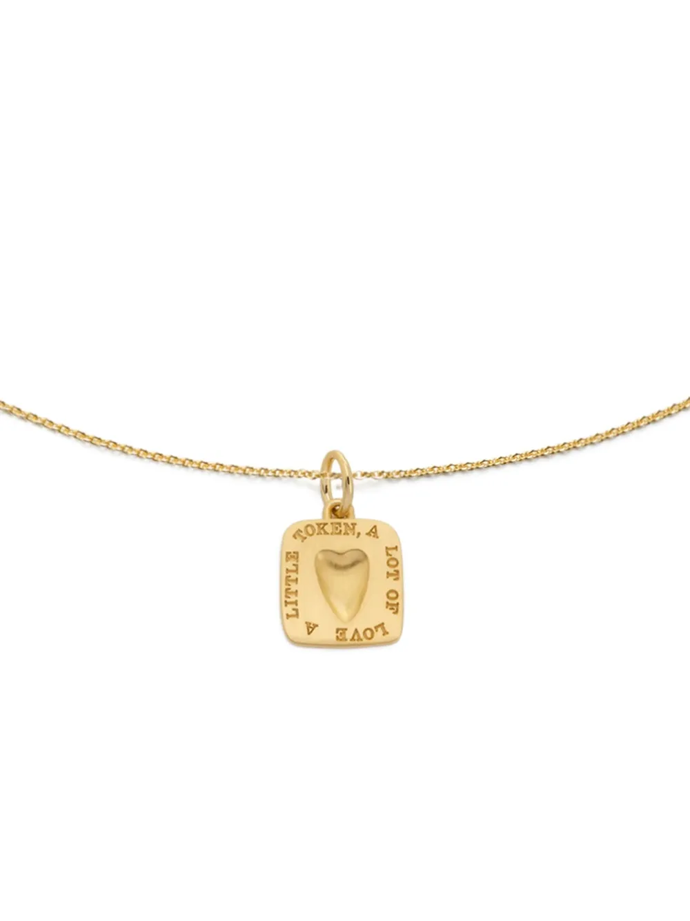 Monica Vinader Love Token halsketting - Goud