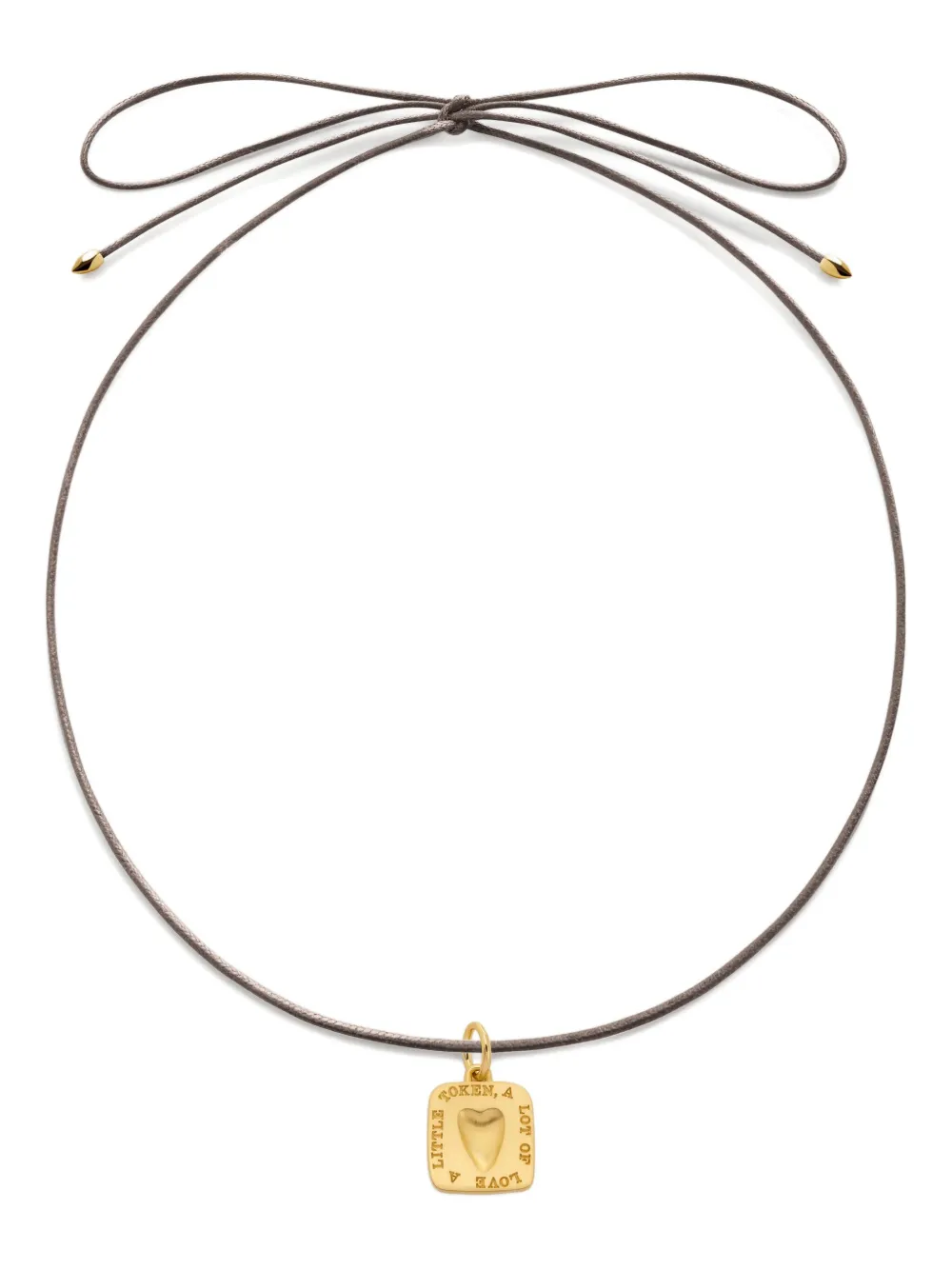 Monica Vinader Collana Love Token - Oro