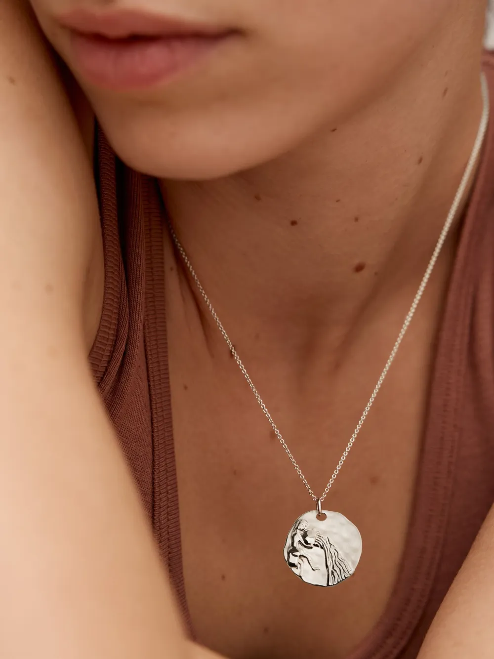 Monica Vinader Aquarius Zodiac halsketting - Zilver