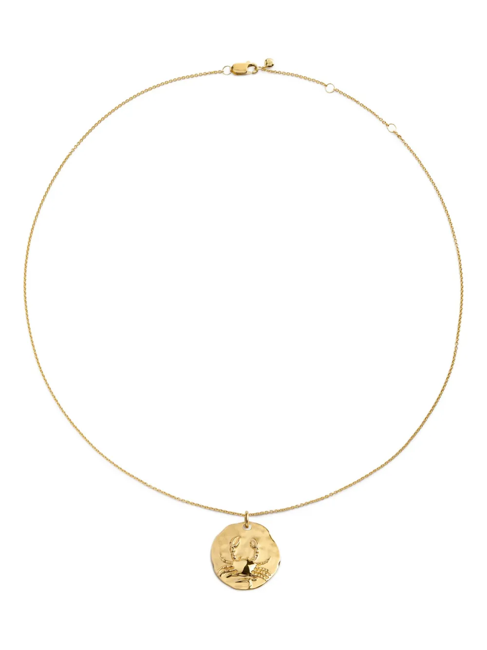 Monica Vinader Gp Zodiac Cancer Necklace In Gold