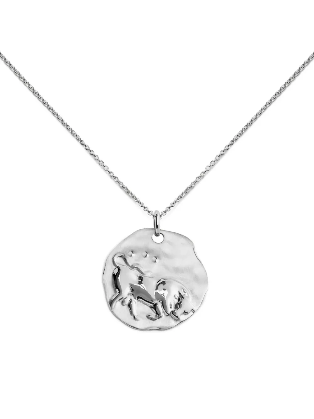 Monica Vinader Womens Taurus Zodiac Sterling-silver Pendant Necklac In Metallic