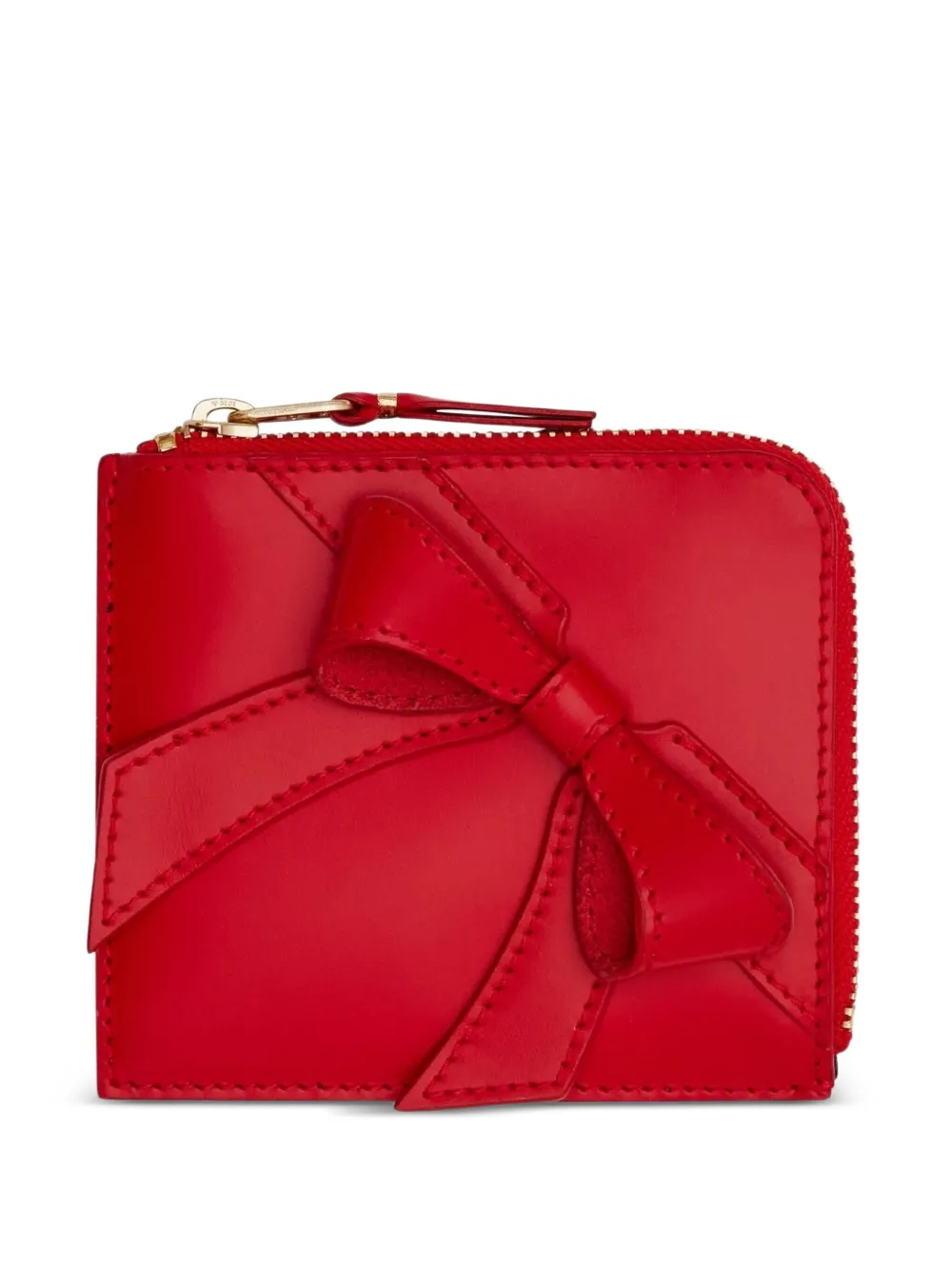 Comme Des Garçons Wallet Big Bow zip wallet | Red | Image 1
