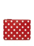 Comme Des Garçons Wallet polka-dot pouch - Red