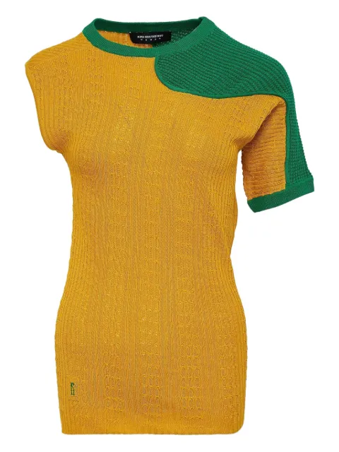 Kiko Kostadinov asymmetric knitted T-shirt