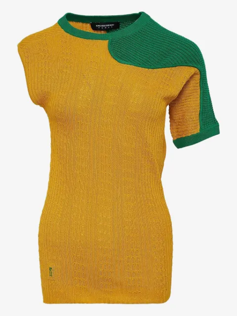 Kiko Kostadinov asymmetric knitted T-shirt