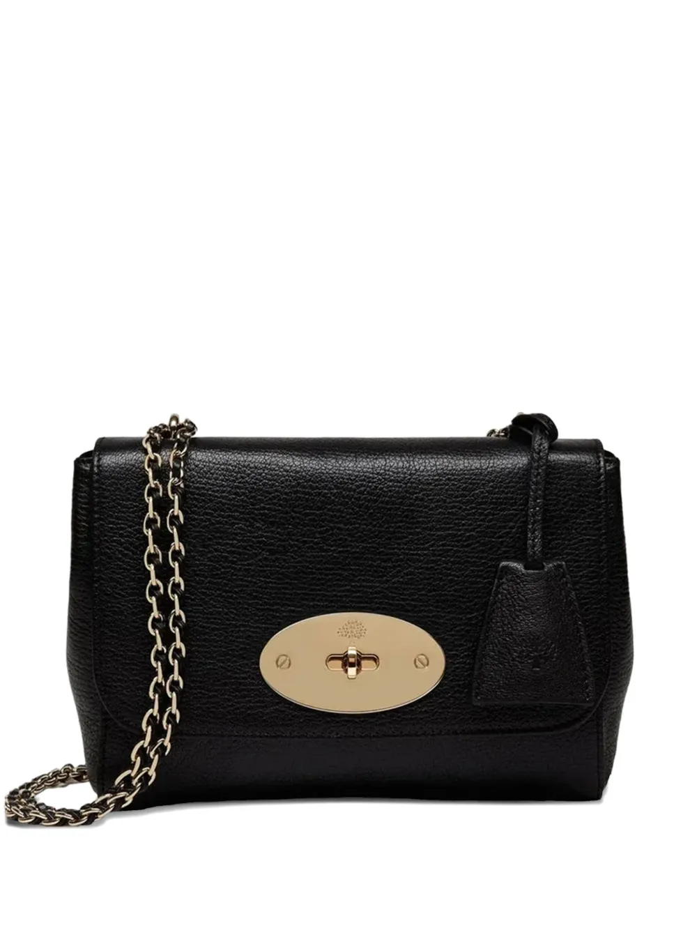Mulberry Lily glossy goat chain shoulder bag | Black | Image 1