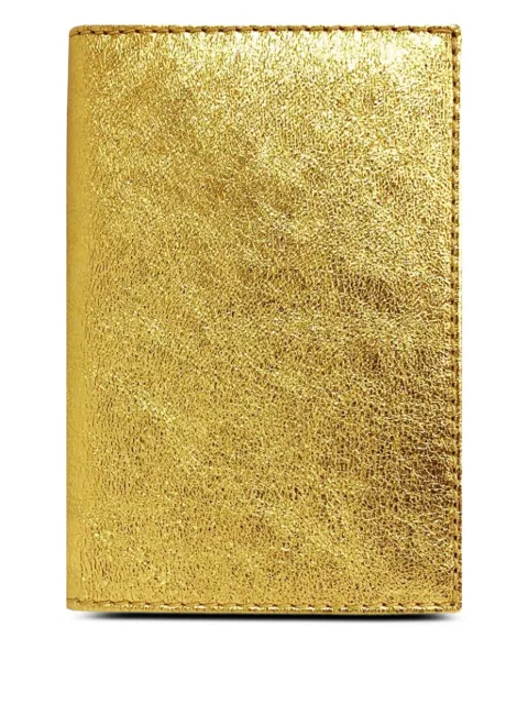 Comme Des Garçons Wallet metallic-leather card case