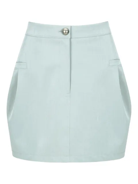 YCH leather mini skirt