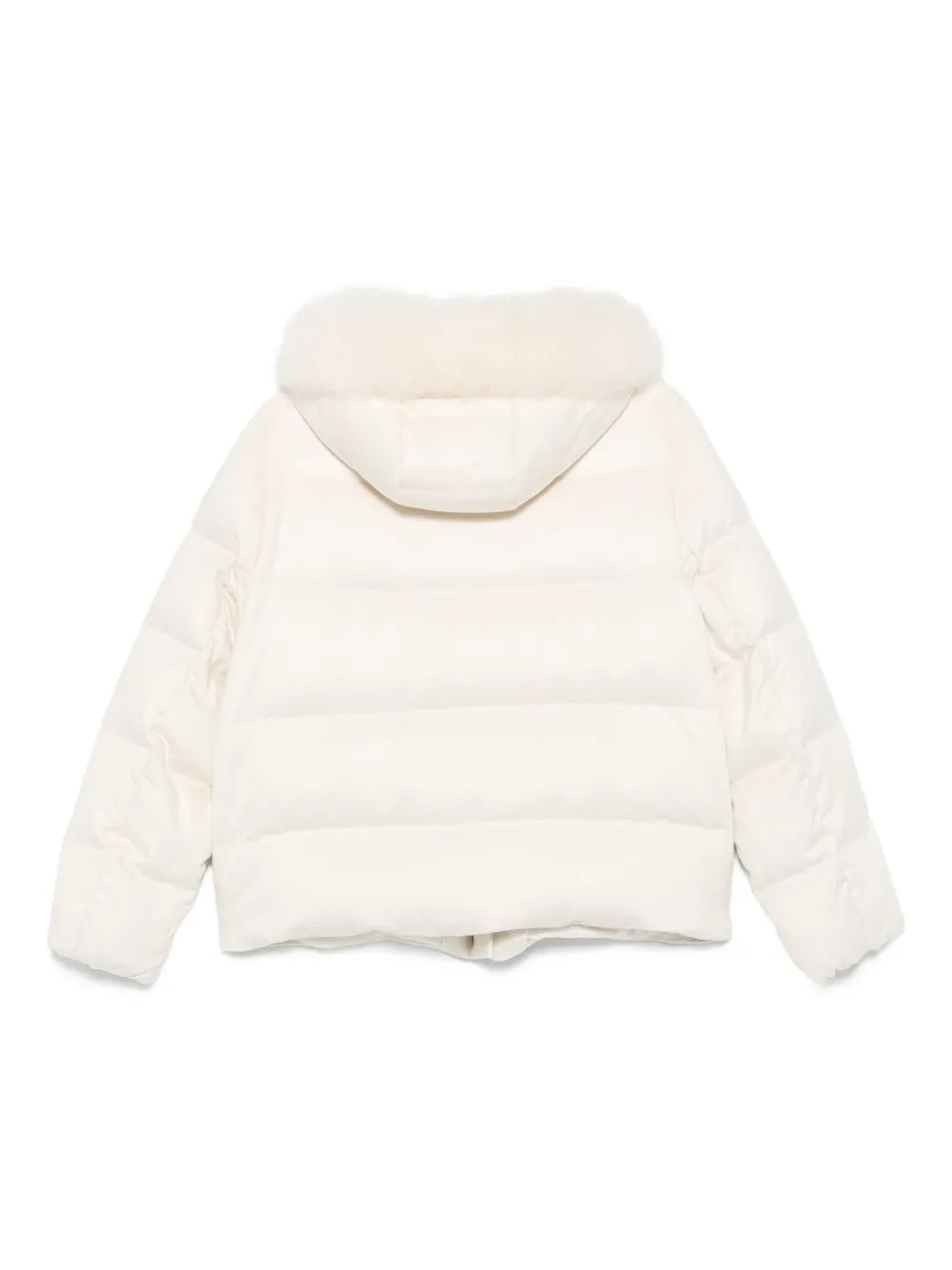 Liska Daunenjacke Mit Pelzbesatz In Neutral