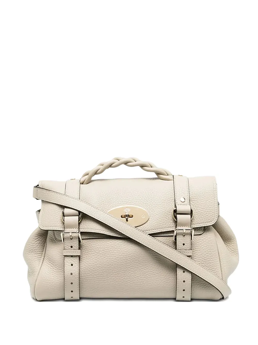 Mulberry Alexa braided-handle grain-leather tote bag | Neutrals | Image 1