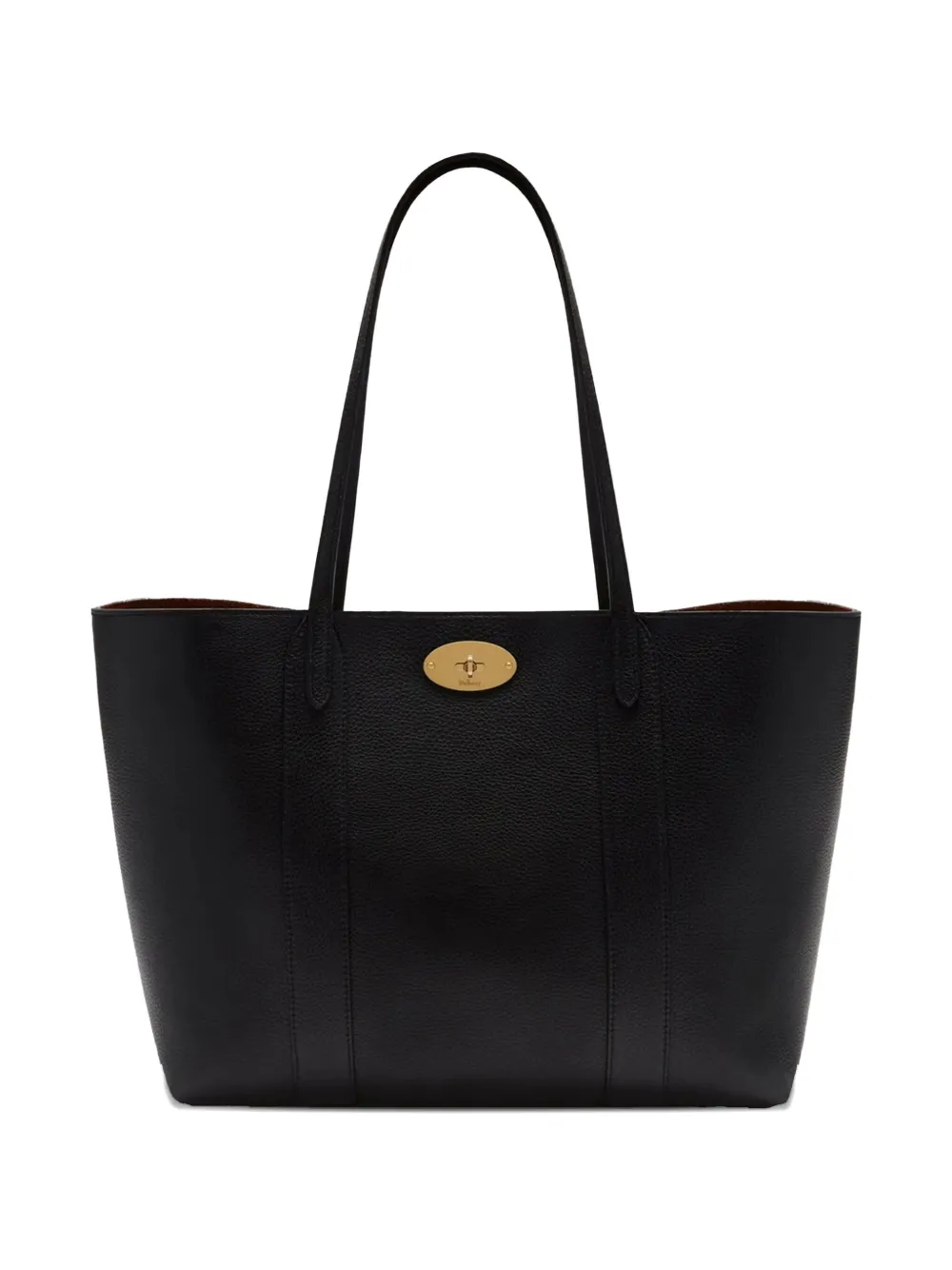 Mulberry Bayswater Leather Tote Bag In Black