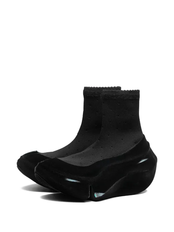 grounds グラウンズ ORCA LACE FLOCKY SCRATCH GROUNDS Orca Dotted Lace Flocky Sratch 运动鞋| 黑色| FARFETCH CN