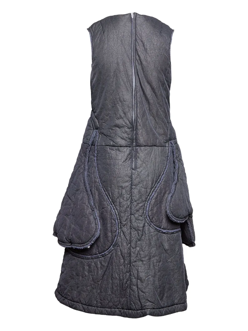 Comme Des Garçons Midi-jurk met ronde hals - Zwart