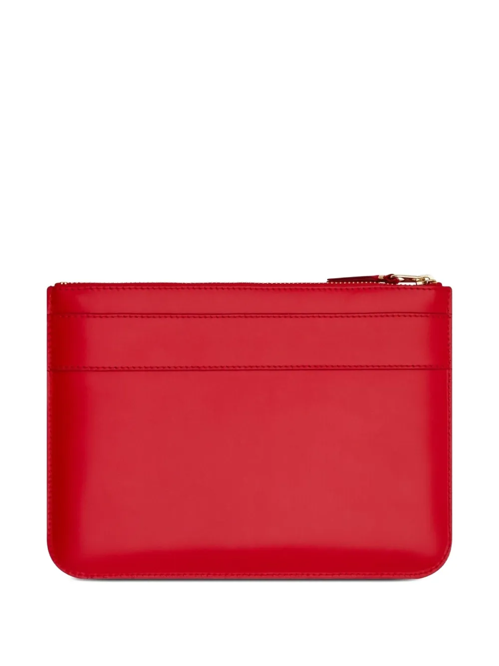 Comme Des Garçons Wallet Leren portemonnee met strikdetail Rood